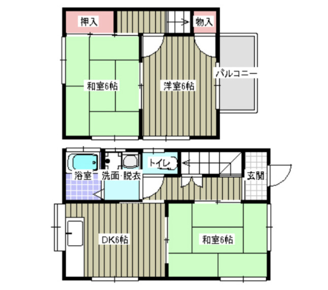 全室洋間タイプ　和室→洋間