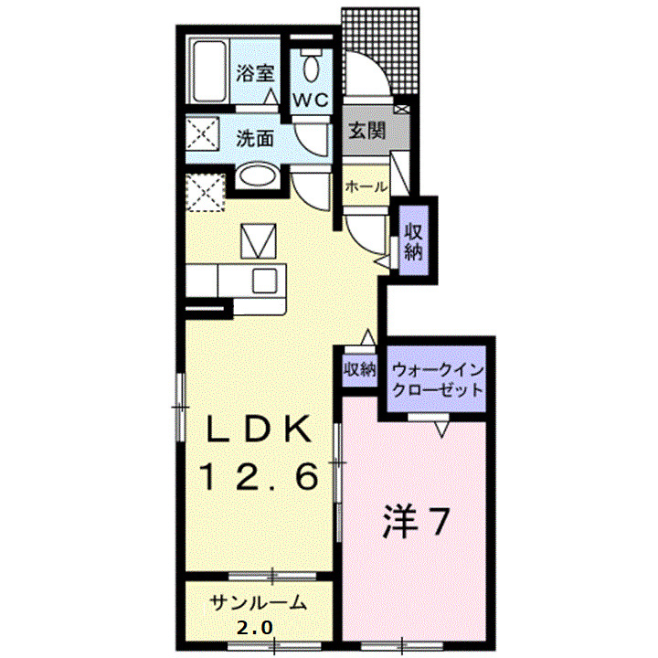 1階の間取り図