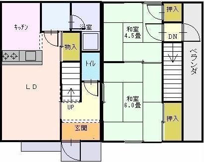 -階の間取り図