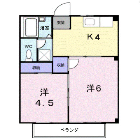 2階の間取り図