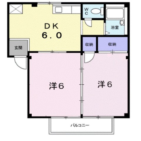 2階の間取り図