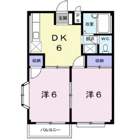 2階の間取り図