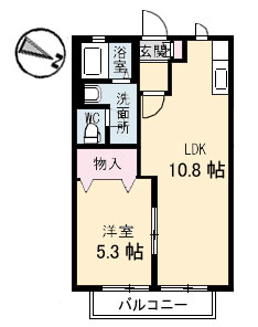 2階の間取り図