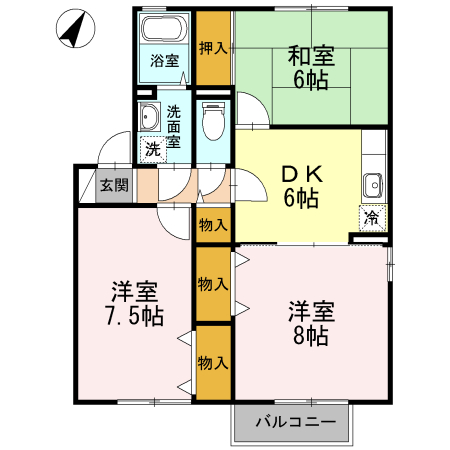 1階の間取り図