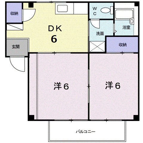 2階の間取り図