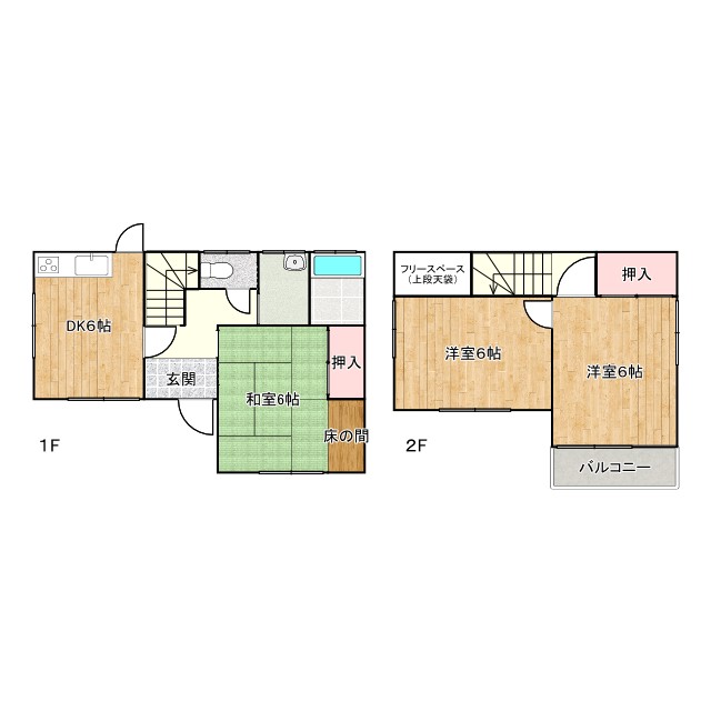 -階の間取り図