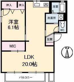 2階の間取り図