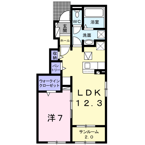 1階の間取り図