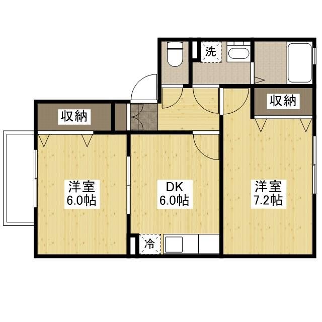 2階の間取り図