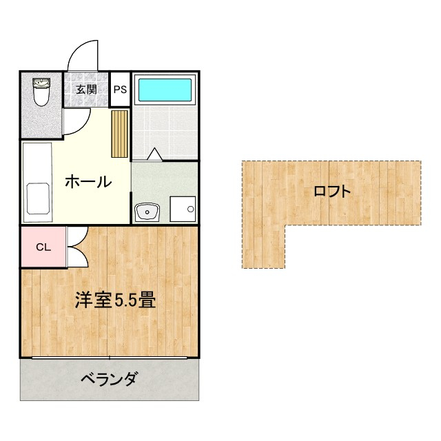 2階の間取り図