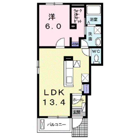 1階の間取り図