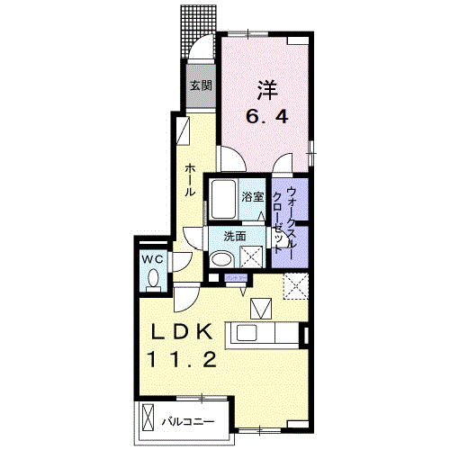 1階の間取り図