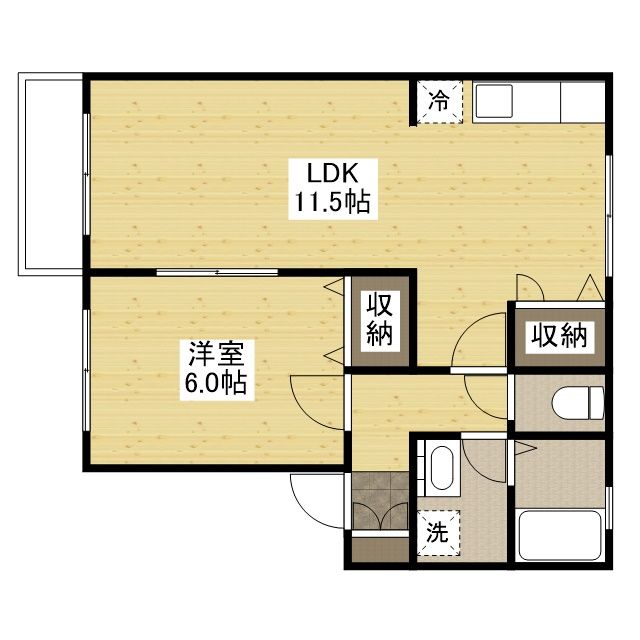 1階の間取り図