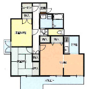 4階の間取り図