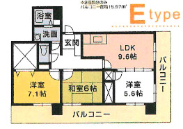 6階の間取り図