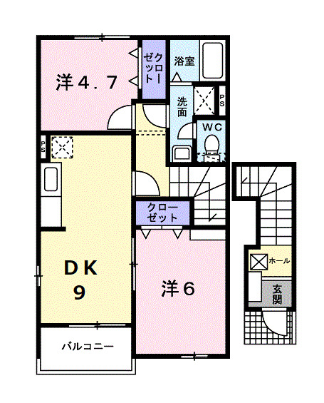 2階の間取り図