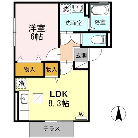 1階の間取り図