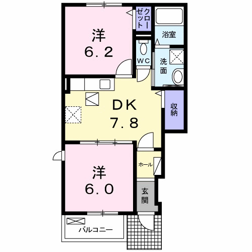 1階の間取り図