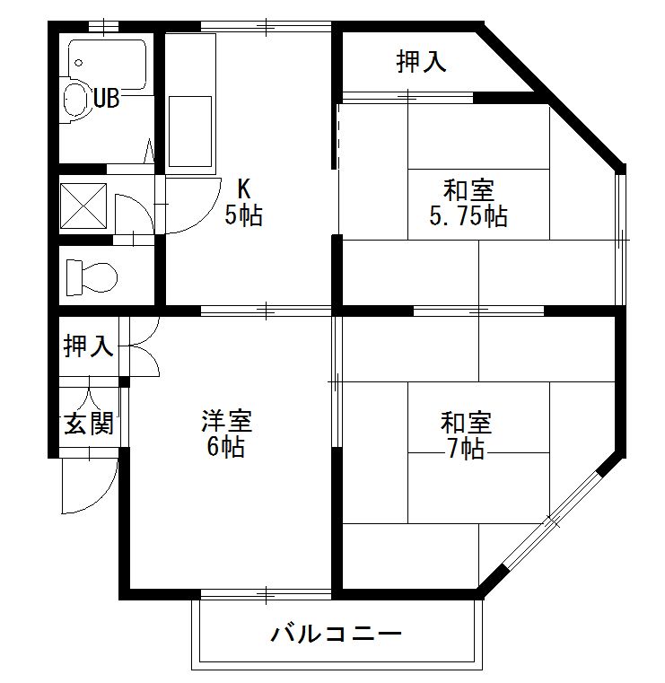 2階の間取り図