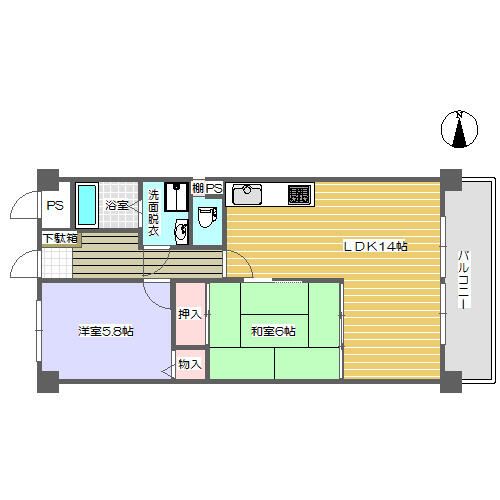 5階の間取り図