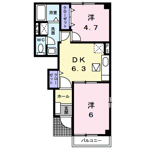1階の間取り図