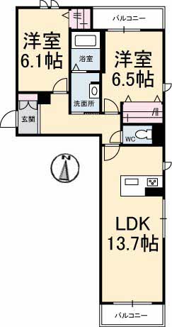 3階の間取り図