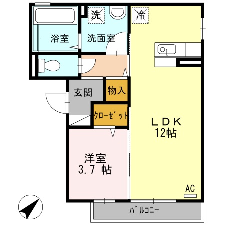 2階の間取り図