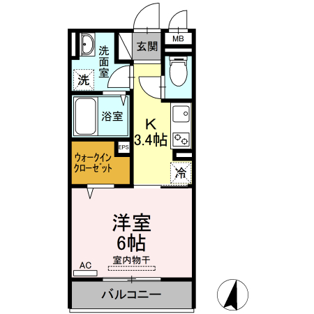 2階の間取り図
