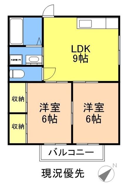 2階の間取り図