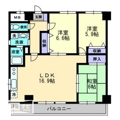 9階の間取り図