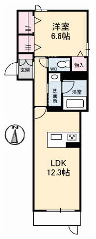 1階の間取り図
