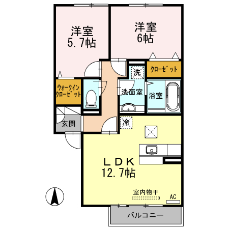 1階の間取り図