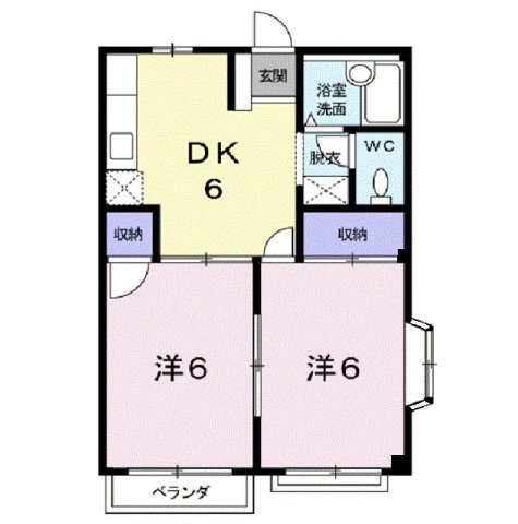 2階の間取り図