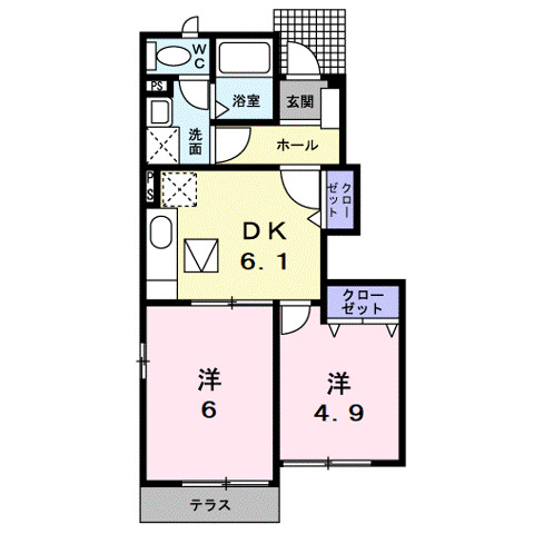 1階の間取り図