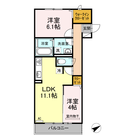3階の間取り図