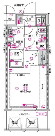 9階の間取り図