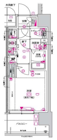 6階の間取り図