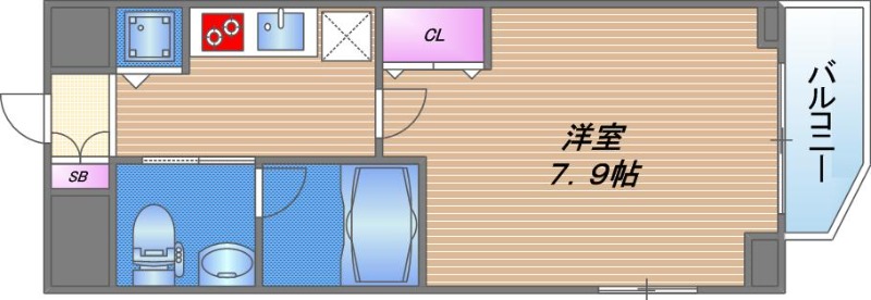 6階の間取り図