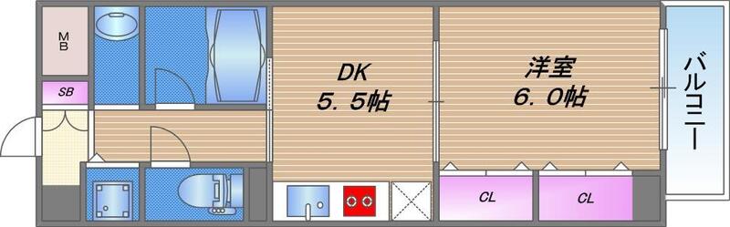 4階の間取り図