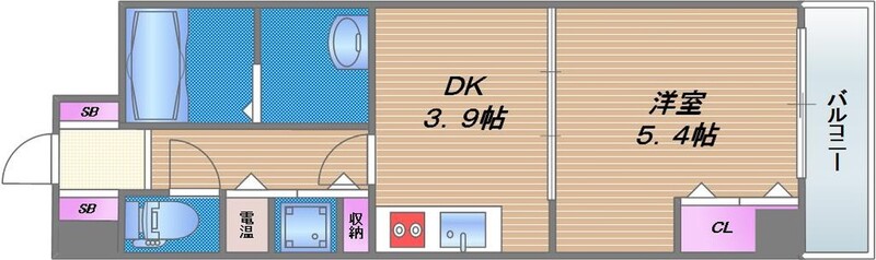 8階の間取り図
