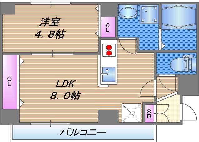 1階の間取り図