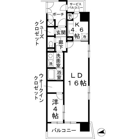 4階の間取り図