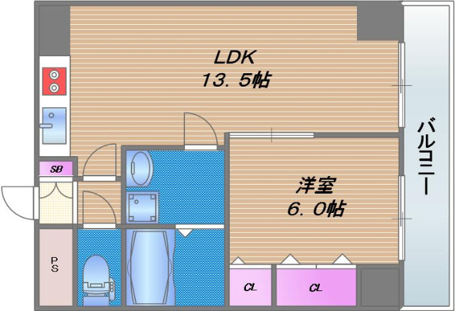 8階の間取り図
