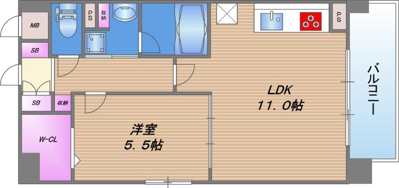 5階の間取り図