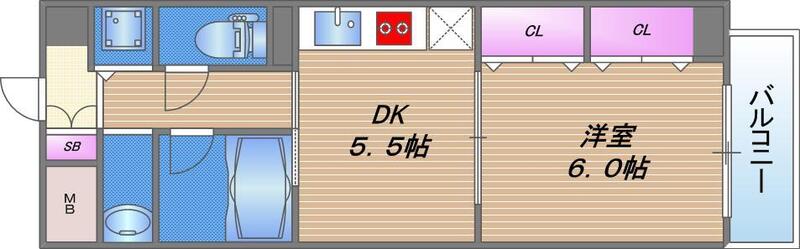 4階の間取り図