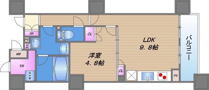 5階の間取り図