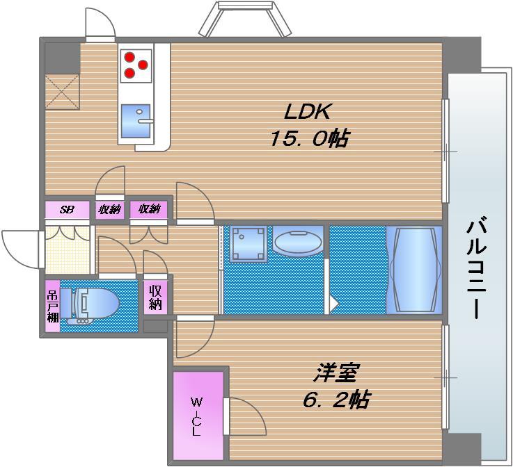 2階の間取り図