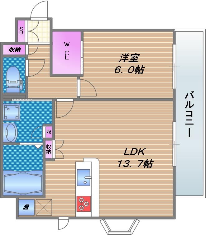 2階の間取り図