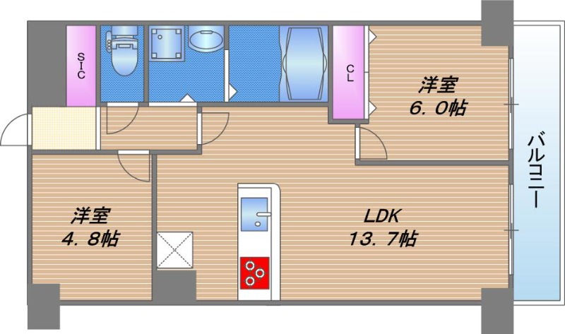 1階の間取り図