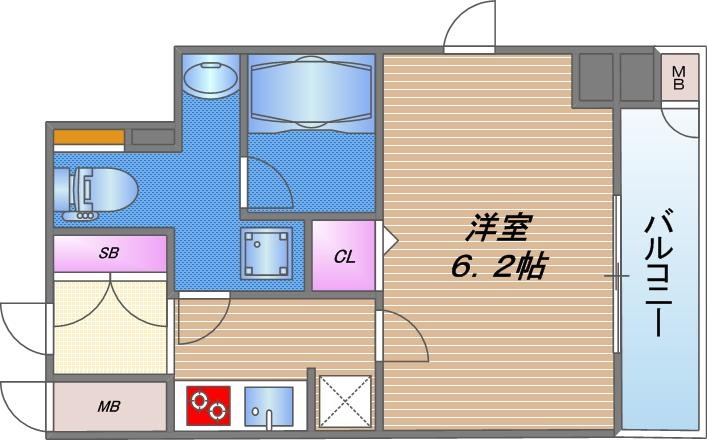8階の間取り図